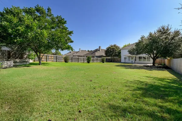 a view of a park with slide