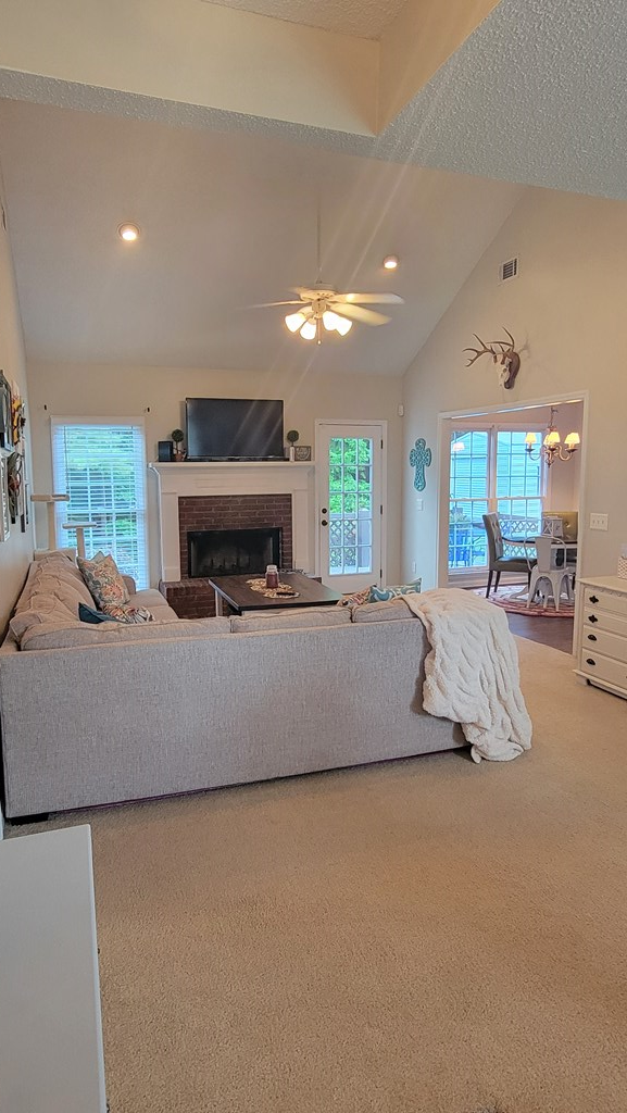 64 Eagles Pointe Loop Midland, GA 31820 - Photo 3 of 35 Vaulted ceilings in Living Room