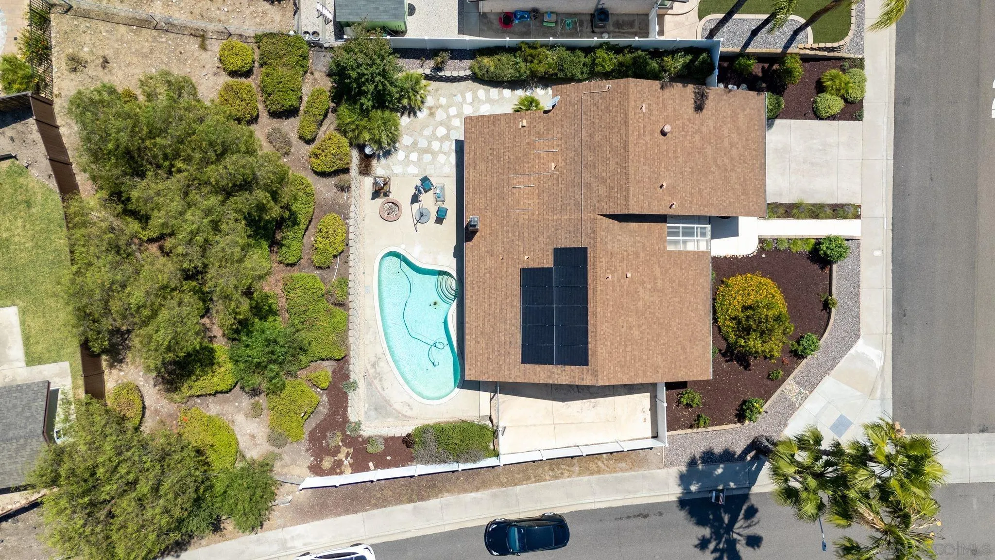 10565 Strathmore Drive Santee, CA 92071 - Photo 1 of 59 an aerial view of residential houses with outdoor space
