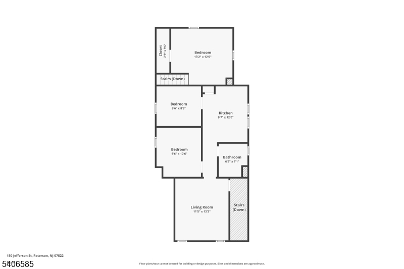 150 Jefferson Street Paterson, NJ 07522 - Photo 29 of 31 a picture of a floor plan