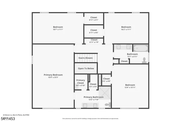 $965,000 | 24 Manor Lane, Morris Plains, NJ 07950