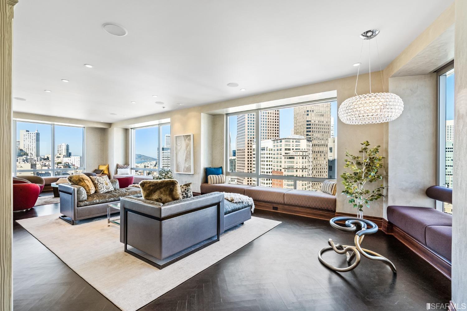 765 Market Street, Unit 28D San Francisco, CA 94103 - Photo 1 of 39 a living room with furniture and a large window