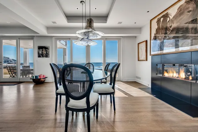 a kitchen with lots of counter top space