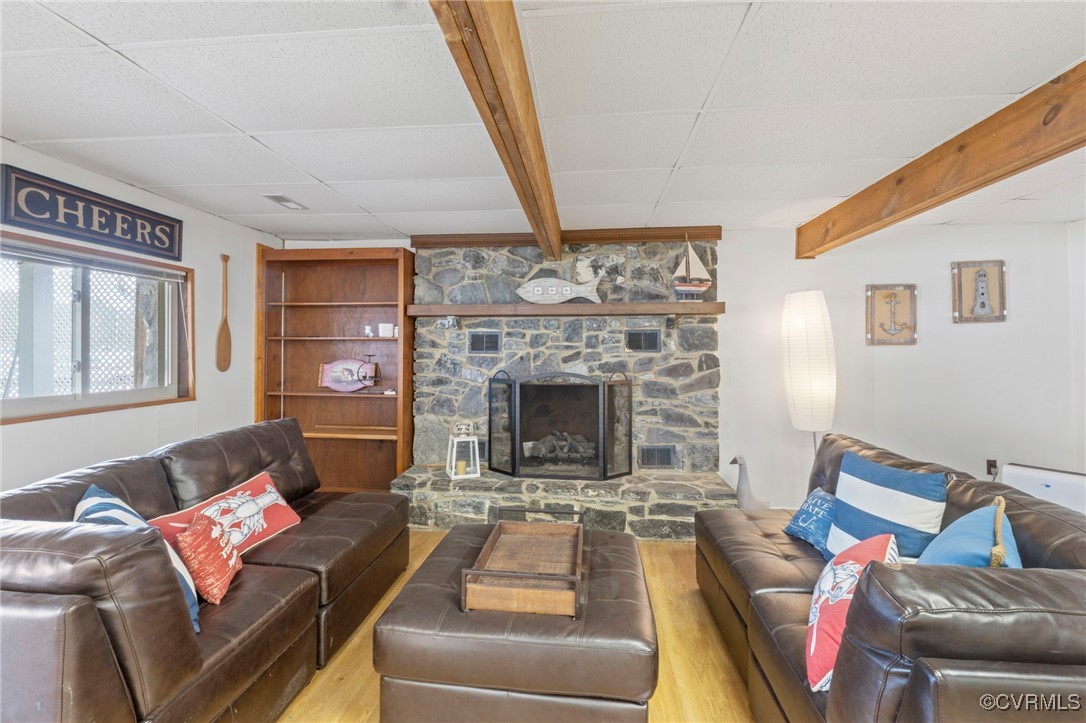 104 Manassas Point Locust Grove, VA 22508 - Photo 27 of 47 a living room with furniture and a fireplace
