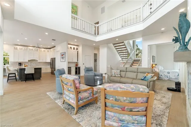 a kitchen with a stove and cabinets