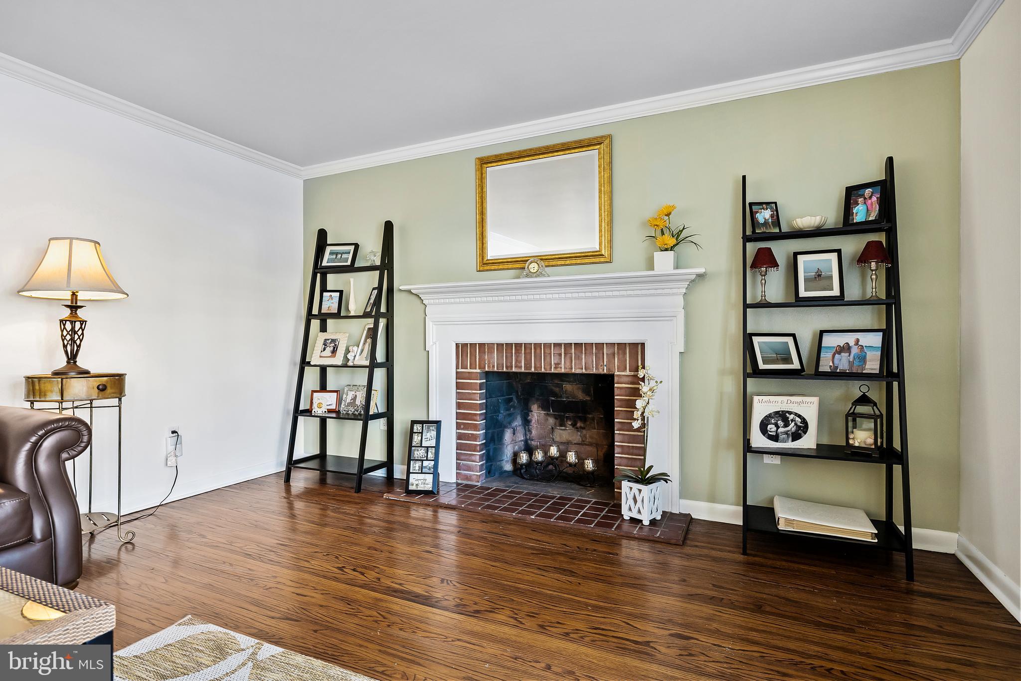 460 Covered Bridge Road Cherry Hill, NJ 08034 - Photo 8 of 40 a living room with furniture and a fireplace