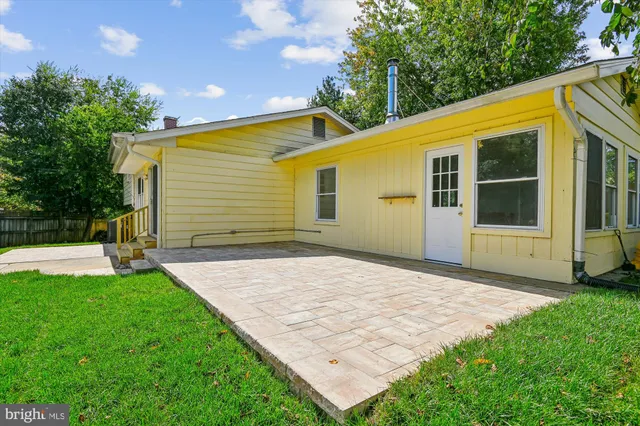 a view of a backyard with a garden