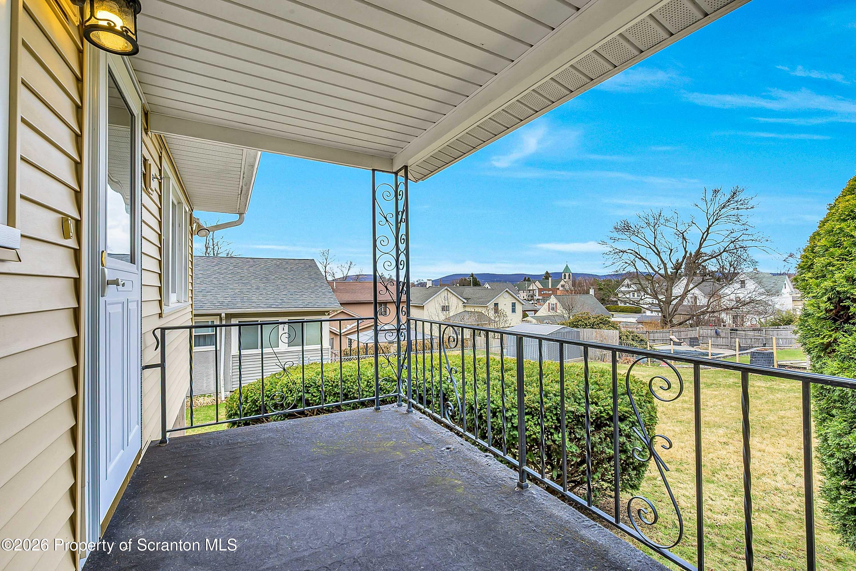 211 Green Street Dunmore, PA 18512 - Photo 19 of 38 a view of a street view from a balcony