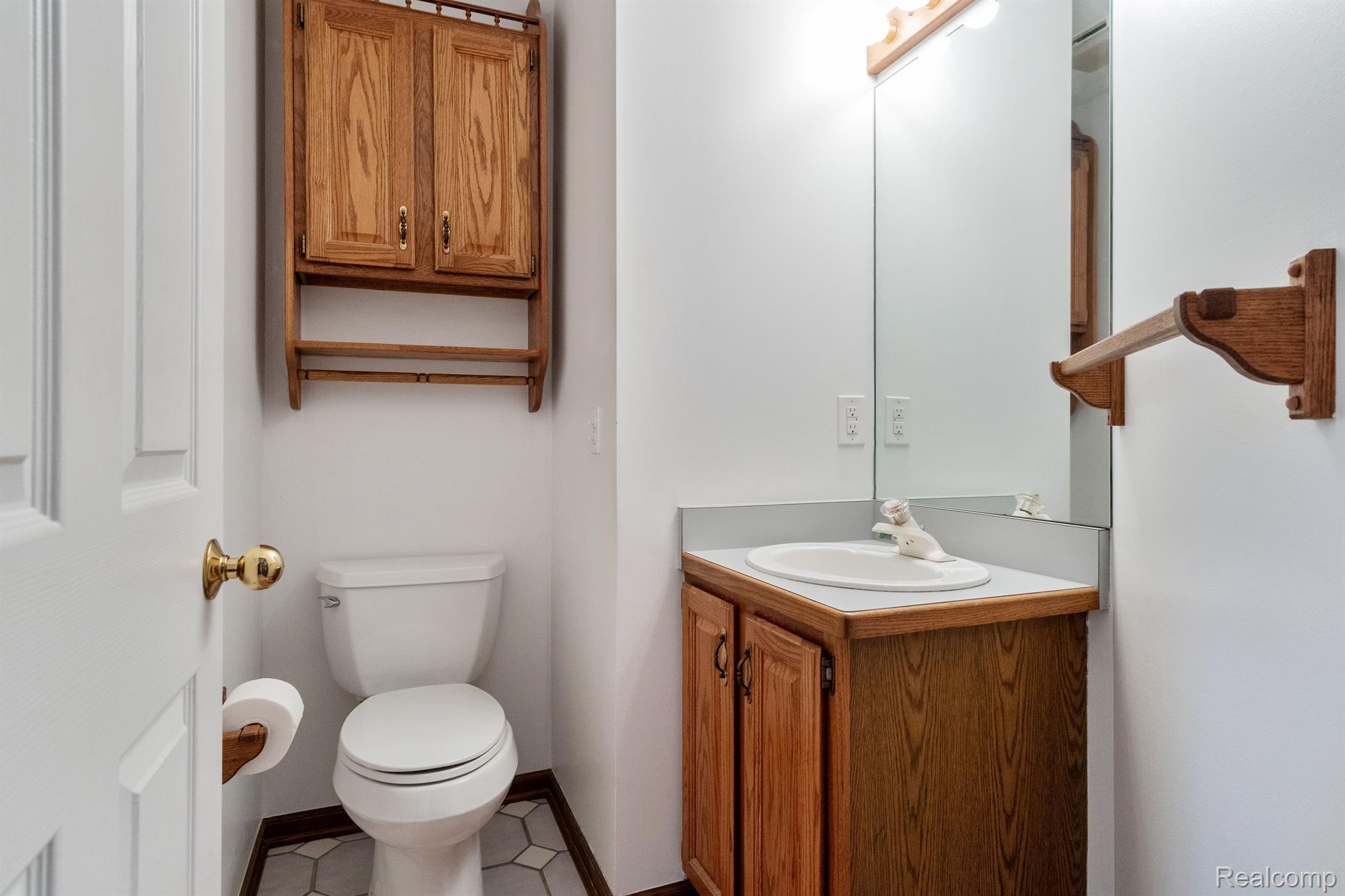 Half bath off entry