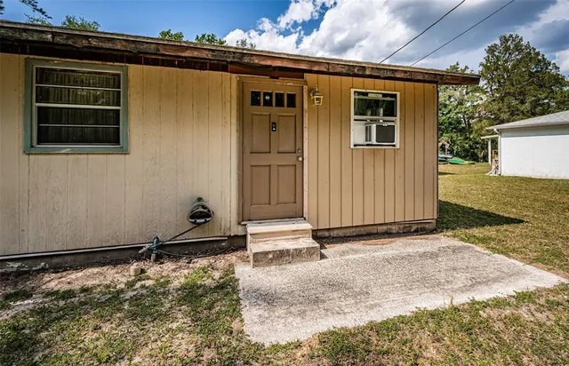 a front view of a house