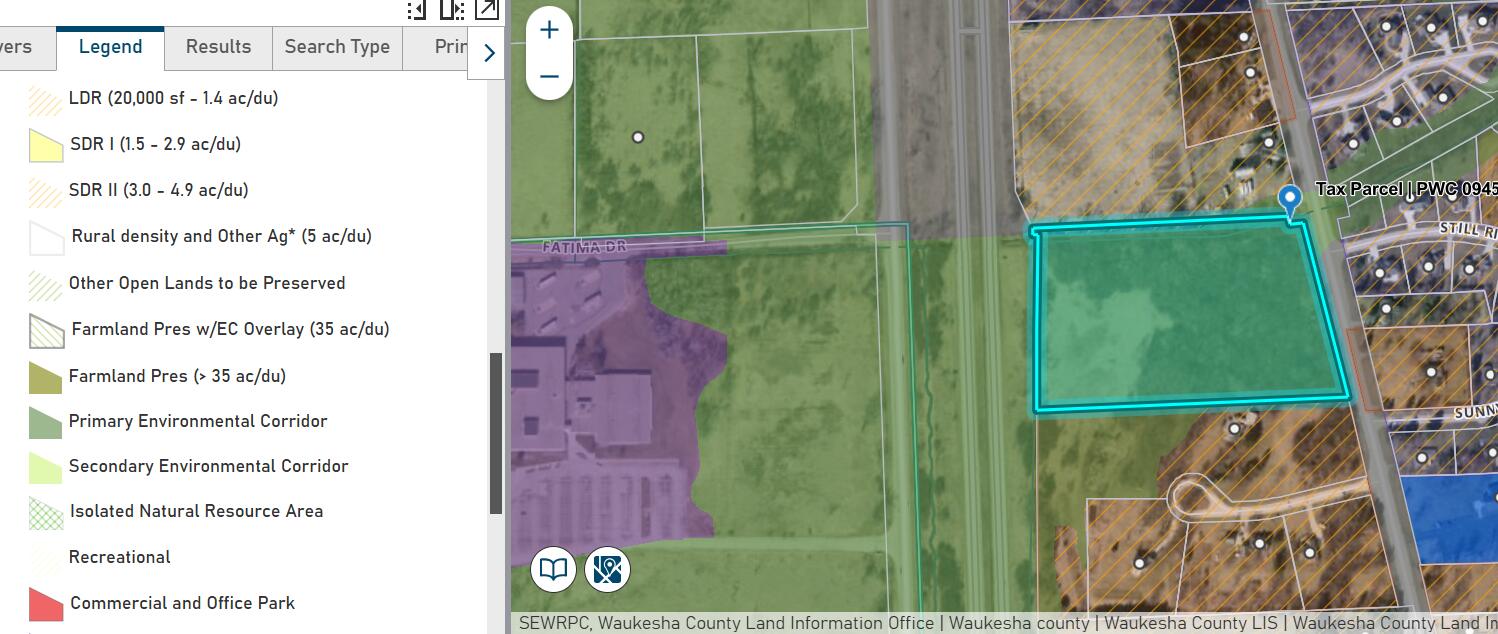 Pcl0 Bluemound Road Pewaukee, WI 53072 - Photo 5 of 5 From Waukesha Co GIS