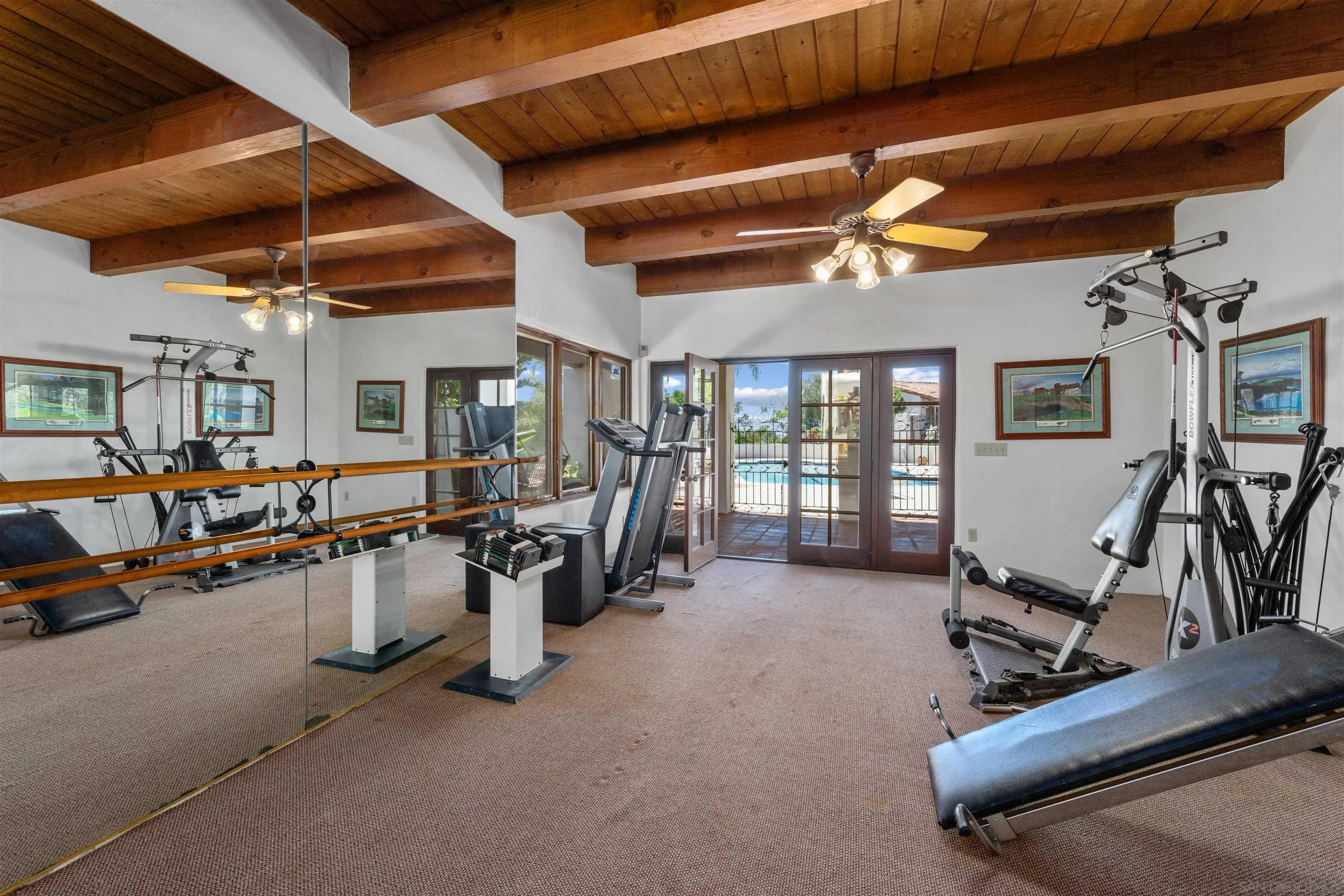 17156 Dos Hermanos Road Poway, CA 92064 - Photo 46 of 59 a view of a room with gym equipment