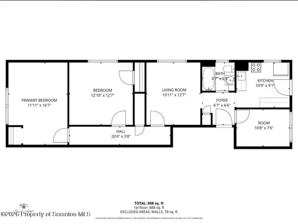 $1,650 | 1226 Vine Street, Unit 3, Scranton, PA 18510