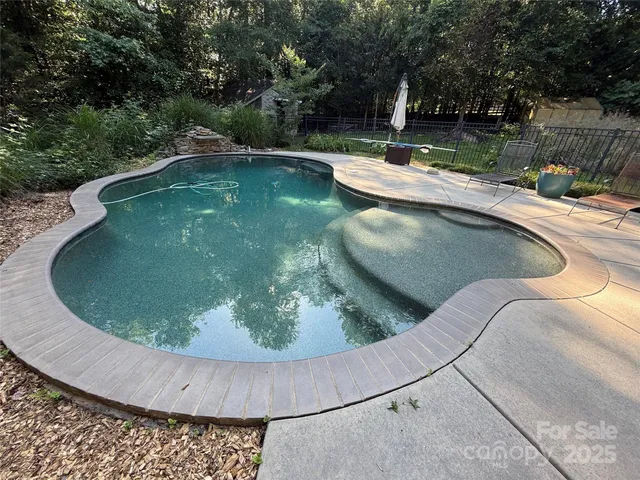 a view of a wooden floor with a yard