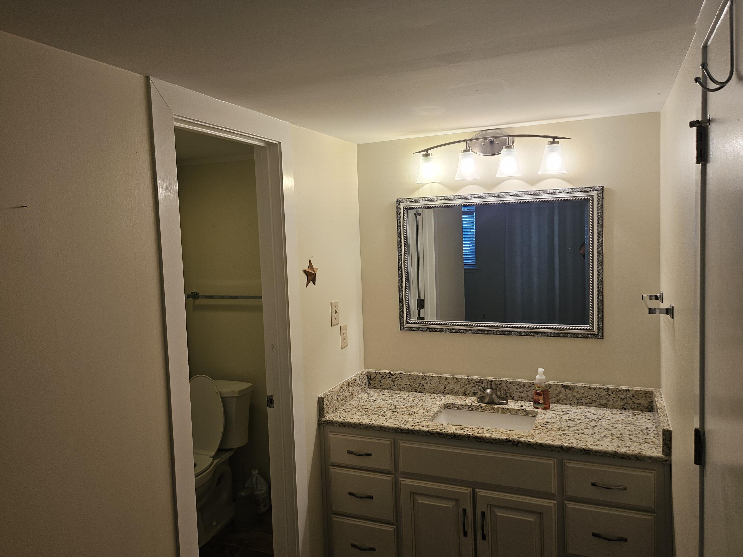 6605 Smith Mountain Road, Unit 101 Penhook, VA 24137 - Photo 14 of 23 a bathroom with a sink and a mirror
