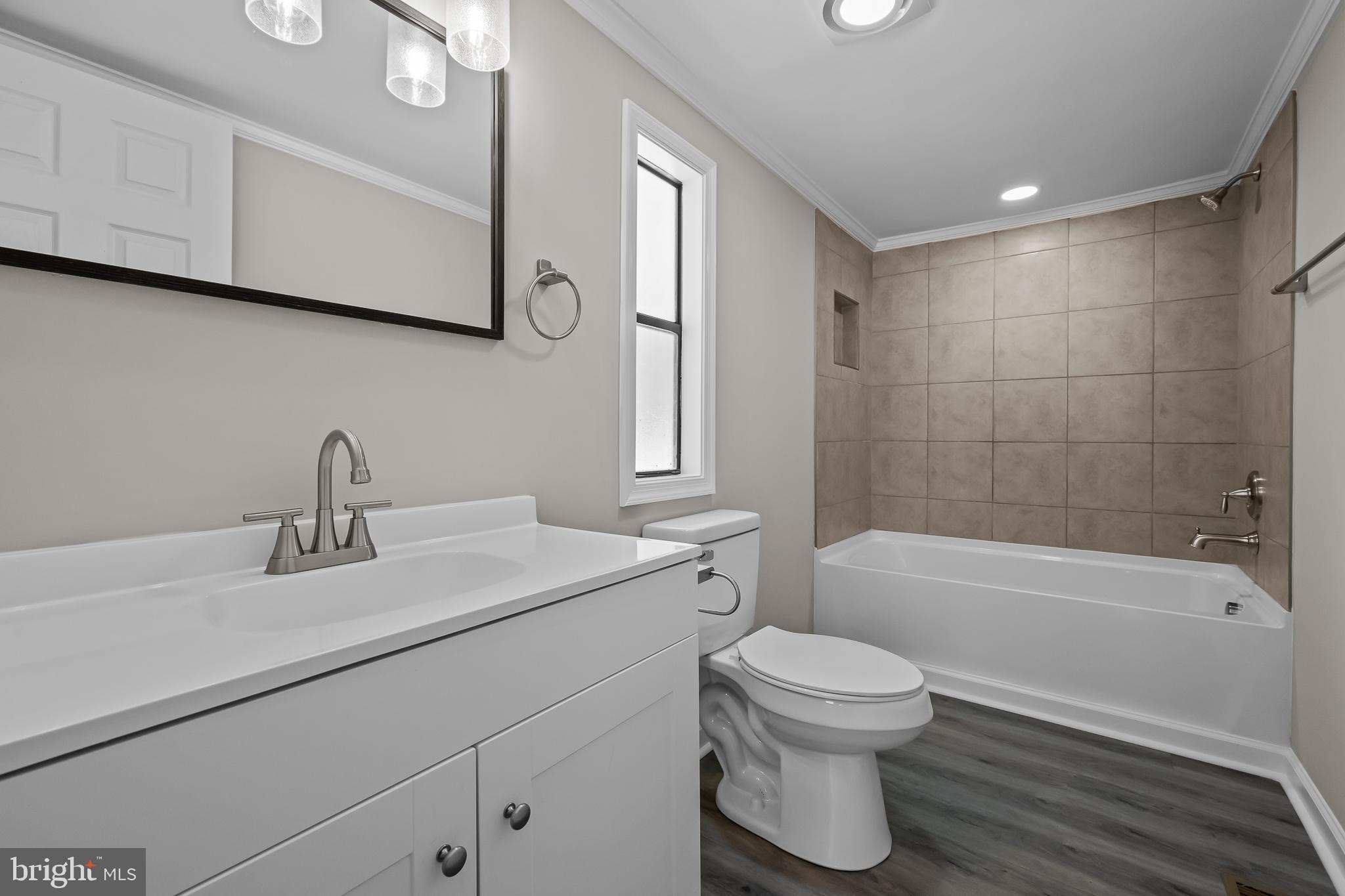 14018 Oak Branch Road Delmar, DE 19940 - Photo 4 of 20 a bathroom with a sink a toilet and a bathtub