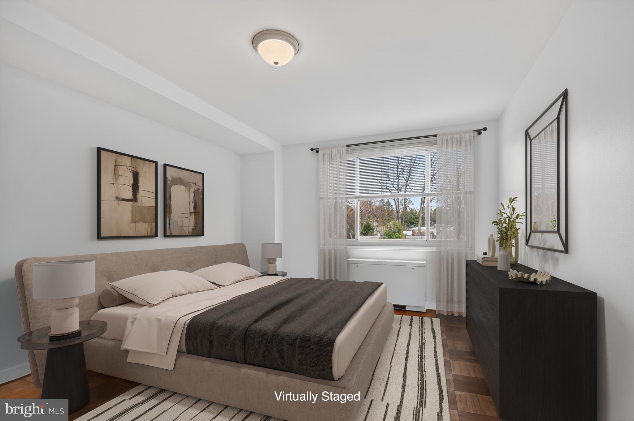 1900 Lyttonsville Road, Unit 718 Silver Spring, MD 20910 - Photo 15 of 35 Primary Bedroom, Virtually Staged