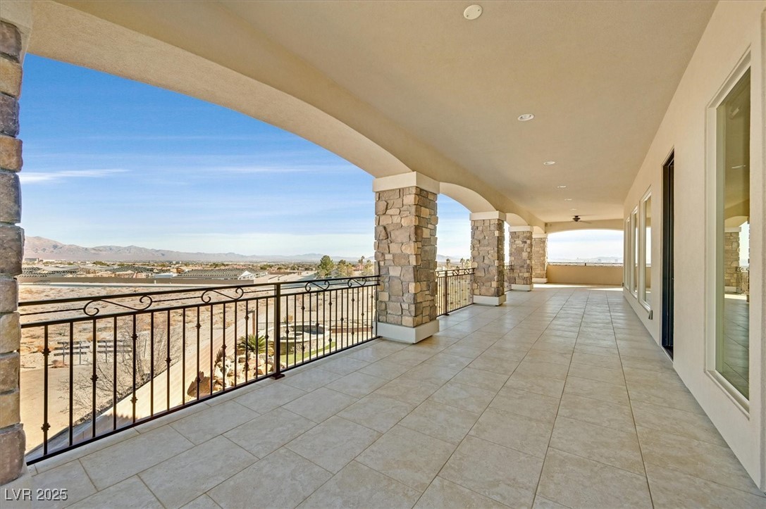 5790 Aspen Falls Circle Las Vegas, NV 89149 - Photo 42 of 61 Balcony featuring a mountain view