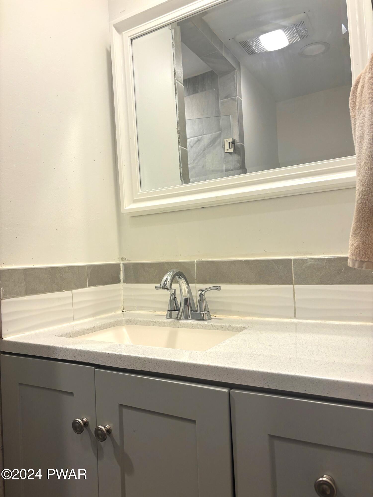 1113 Bracts Road Effort, PA 18330 - Photo 22 of 27 a bathroom with a sink and a mirror