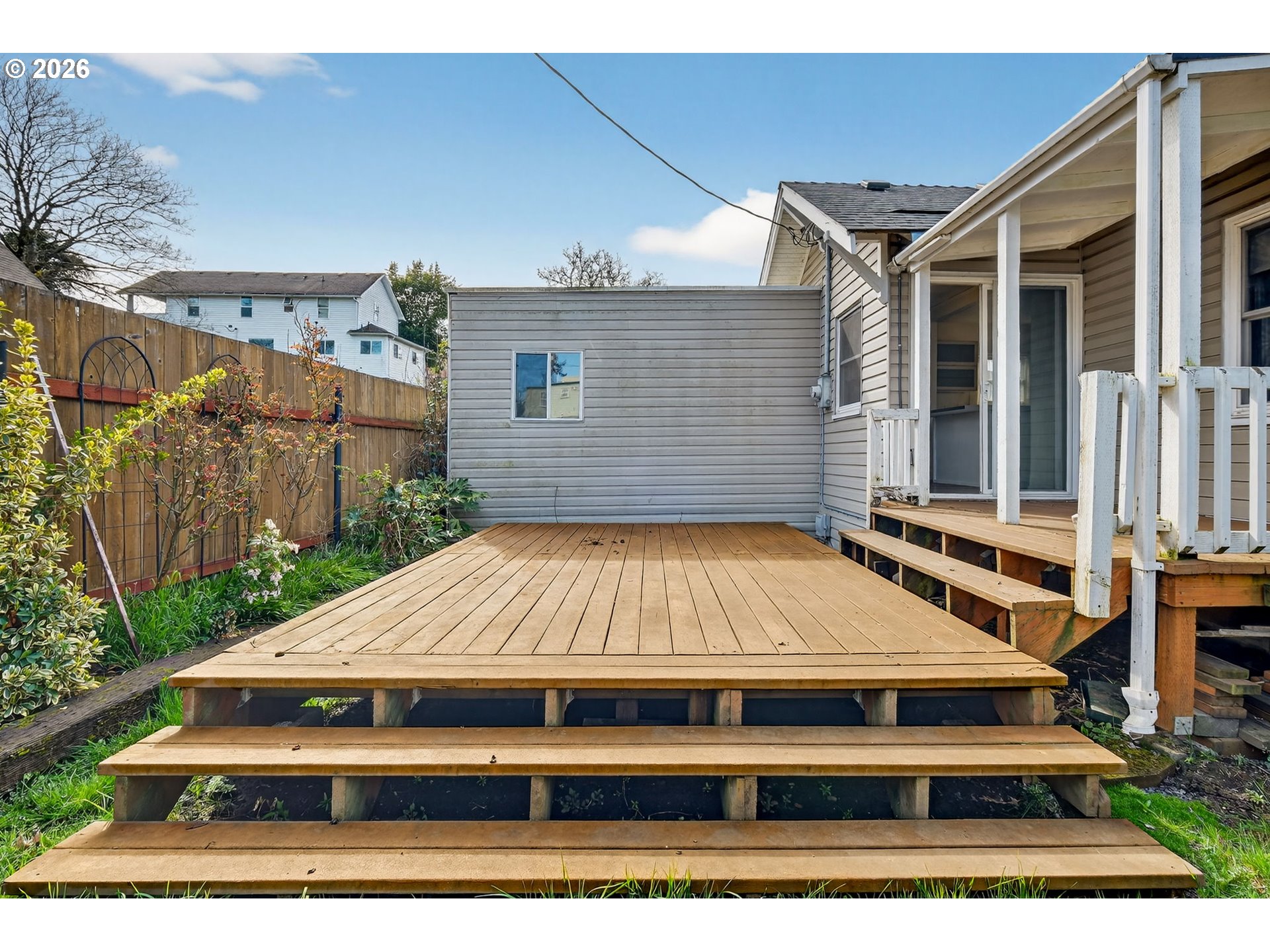 134 South 3rd Street St. Helens, OR 97051 - Photo 20 of 21 a view of backyard with wooden floor and fence