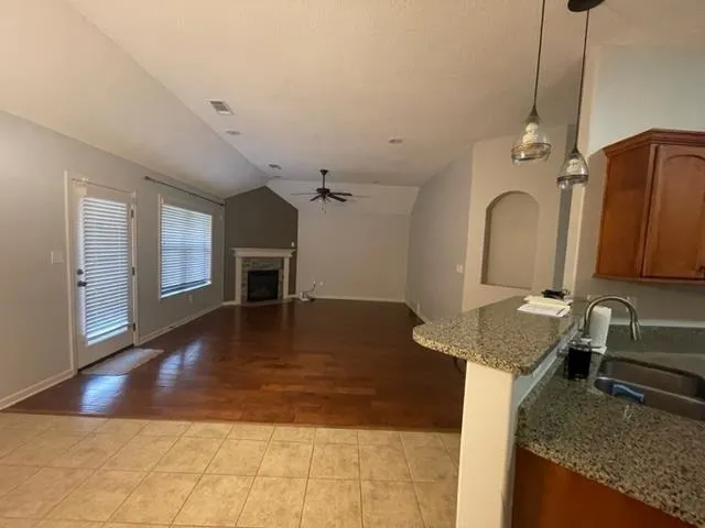 a house with trees in front of it