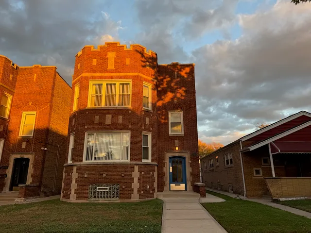 a front view of a house