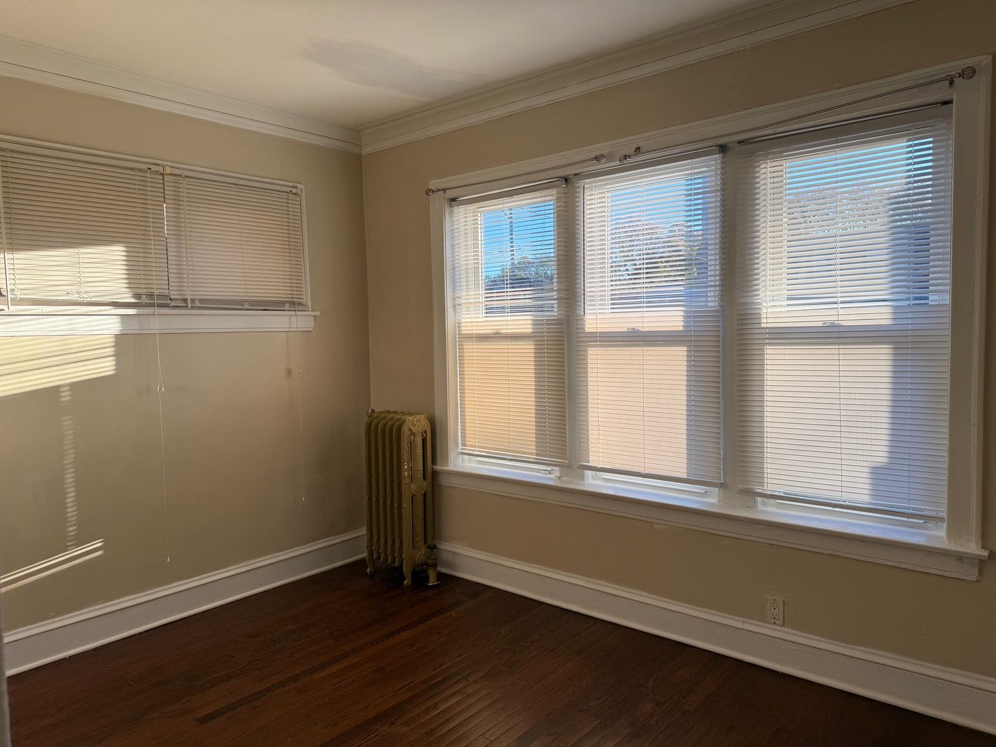 7749 South Indiana Avenue, Unit 1 Chicago, IL 60619 - Photo 11 of 13 an empty room with wooden floor and windows