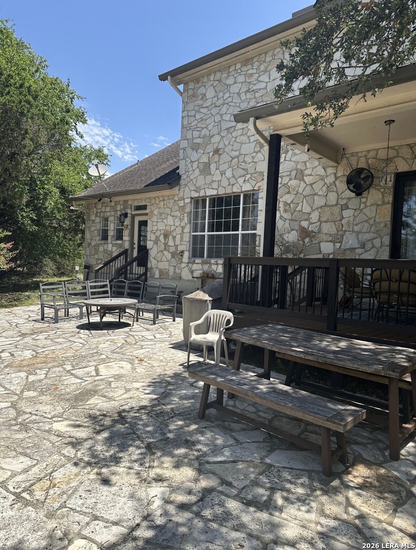 359 Park Ridge Boerne, TX 78006 - Photo 9 of 10 a view of a backyard with sitting area