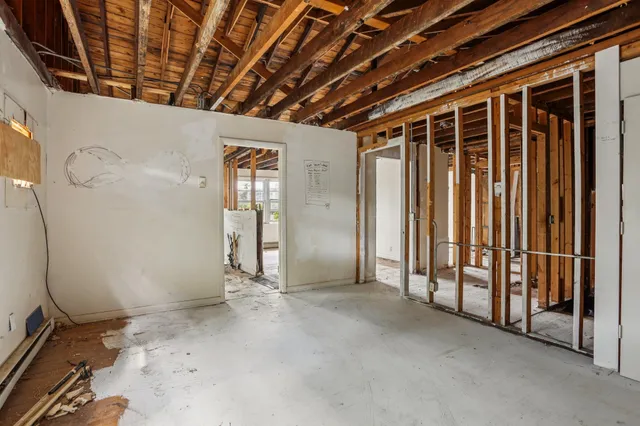 a room with gym equipment