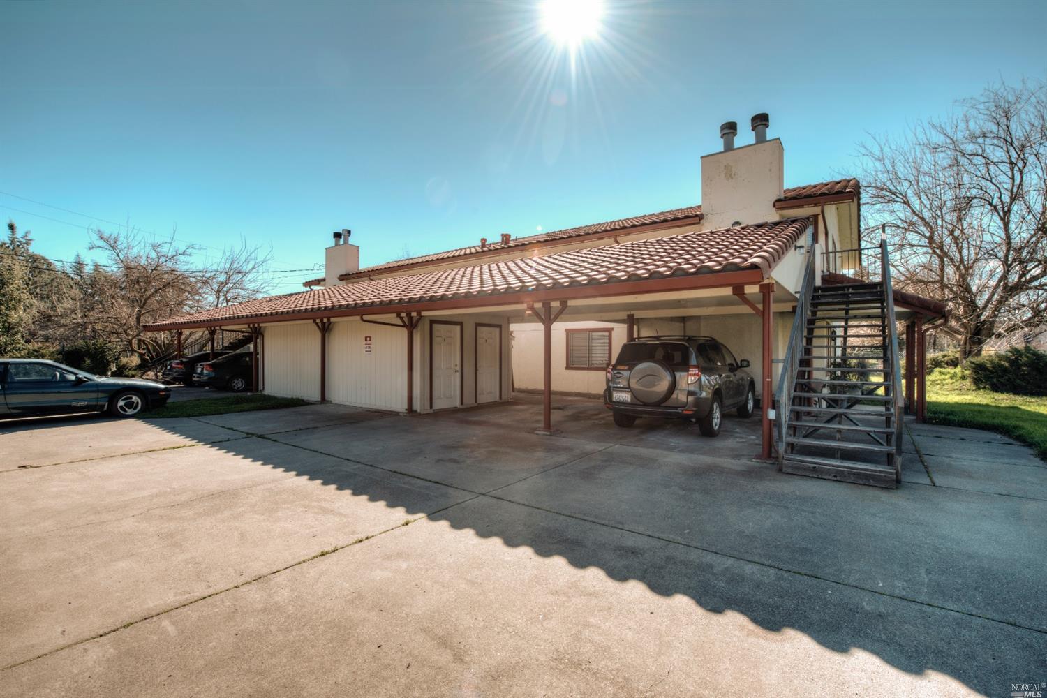 a view of a house with a patio