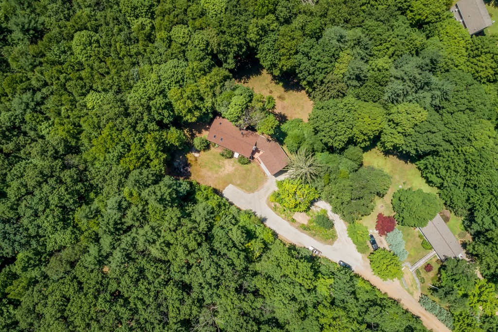 88 Fiskdale Road Brookfield, MA 01506 - Photo 28 of 30 an aerial view of residential house with outdoor space and trees all around