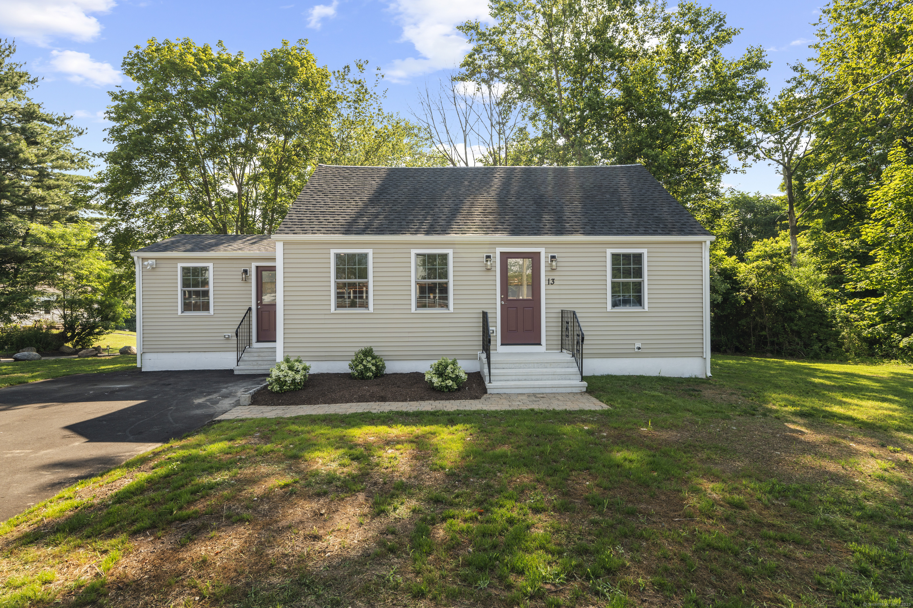 13 Brushy Plain Road Branford, CT 06405 - Photo 1 of 1 a house view with a garden space