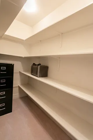 a view of storage and utility room
