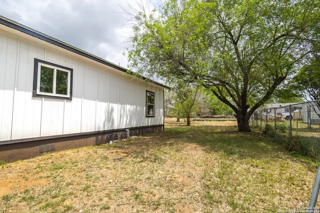 a backyard of a house