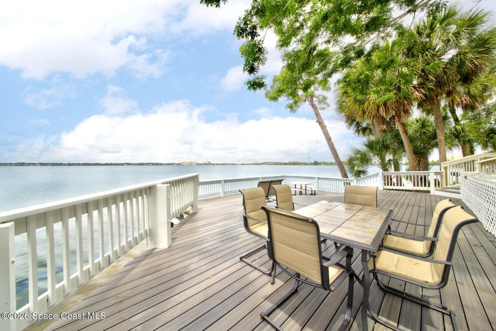 225 South Tropical Trail, Unit 605 Merritt Island, FL 32952 - Photo 26 of 36 Sunset Bay dock with view of Indian Rive