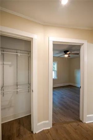 a view of an empty room
