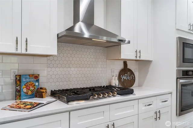 a view of dining table and chairs