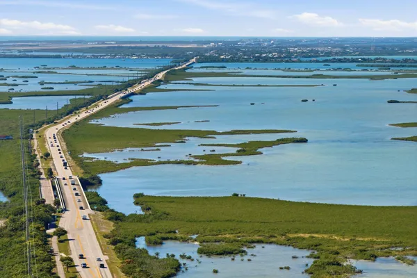 a view of a water with an ocean view