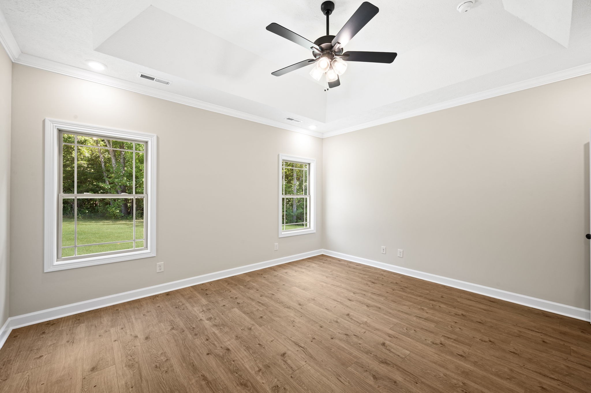 1749 Powell Road Clarksville, TN 37043 - Photo 21 of 50 wooden floor in an empty room with a window