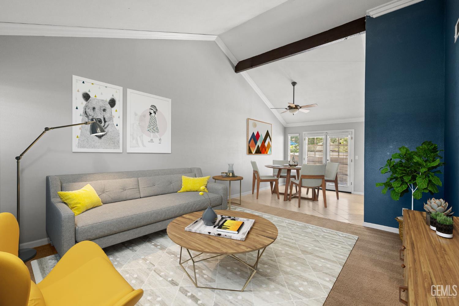 Undisclosed Address Bakersfield, CA 93309 - Photo 7 of 42 a living room with furniture and a potted plant