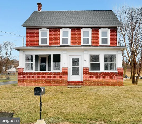 a front view of a house