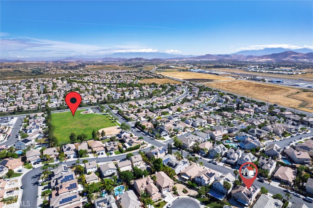 37867 Shady Maple Road Murrieta, CA 92563 - Photo 64 of 68 an aerial view of residential houses with outdoor space and ocean view