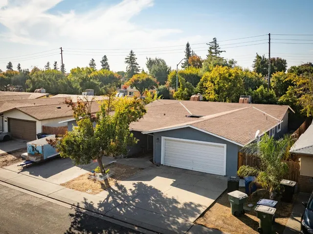 a aerial view of a house