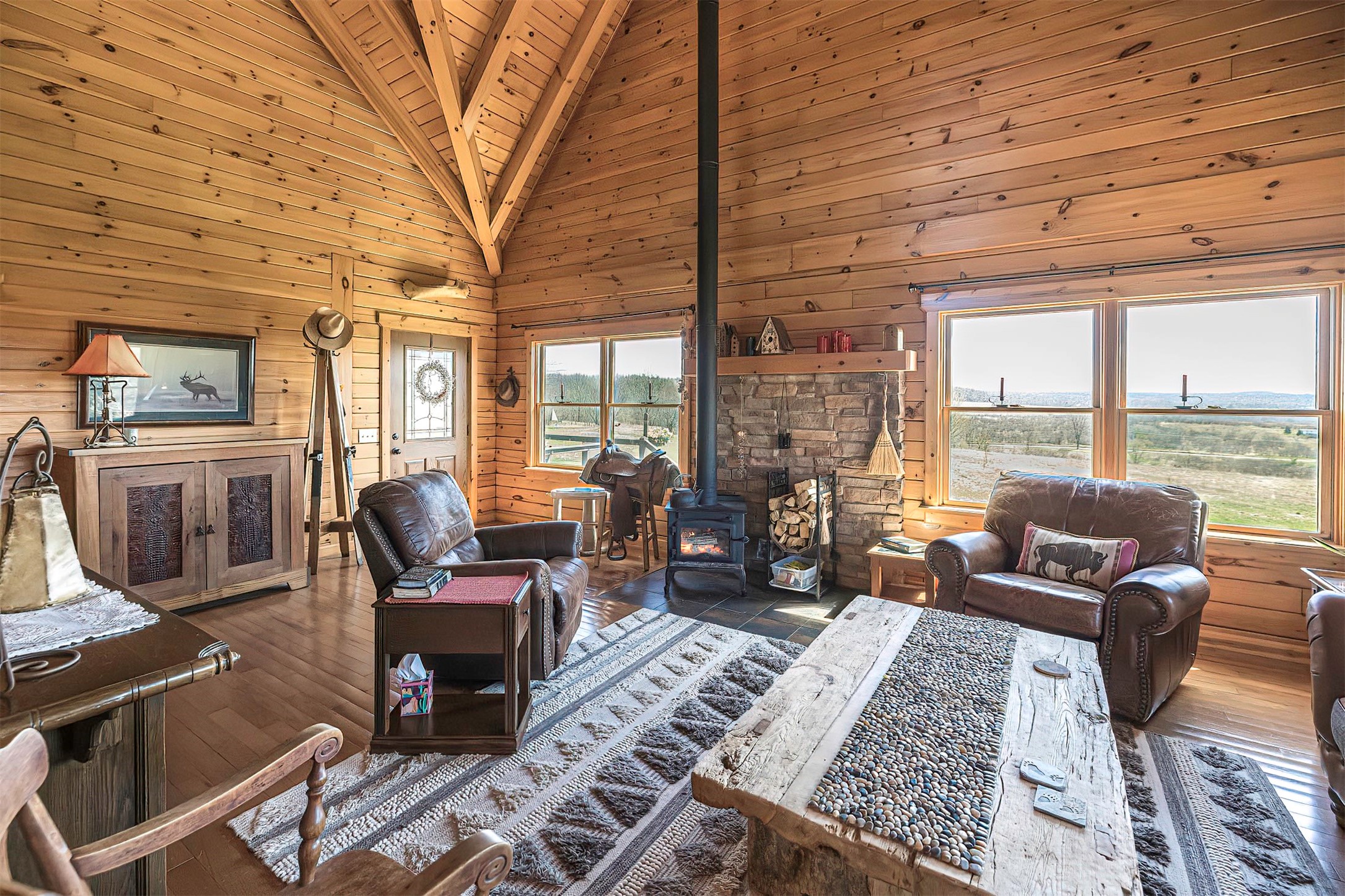 10920 Phillipsville Road Wattsburg, PA 16442 - Photo 14 of 49 There is a wood burning fireplace for those cools days.