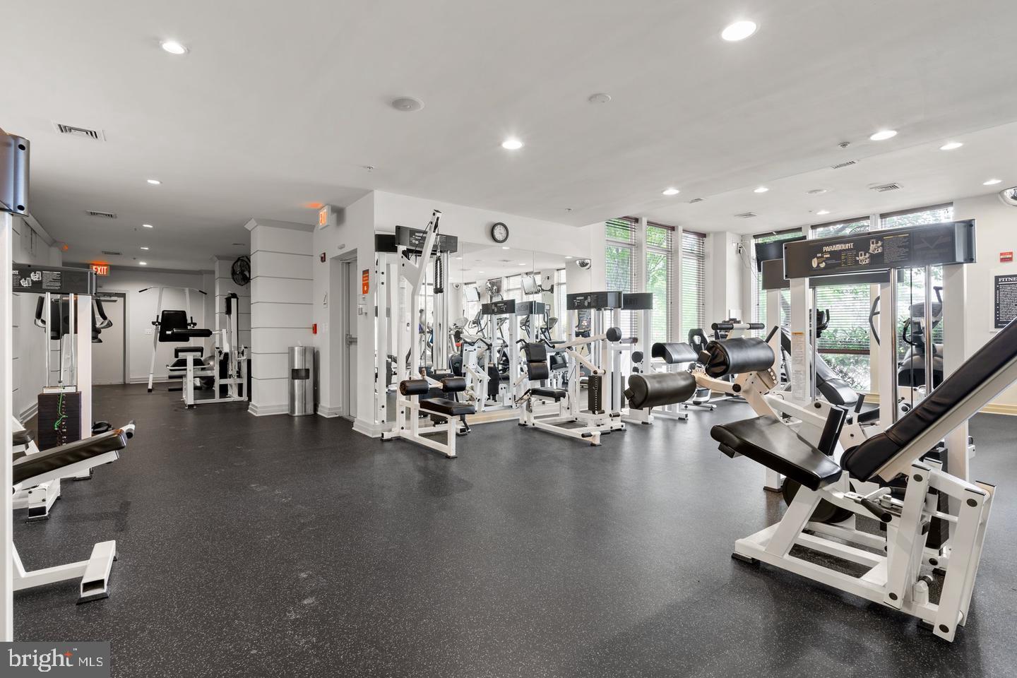 9486 Virginia Center Boulevard, Unit 114 Vienna, VA 22181 - Photo 35 of 41 a view of a room with gym equipment