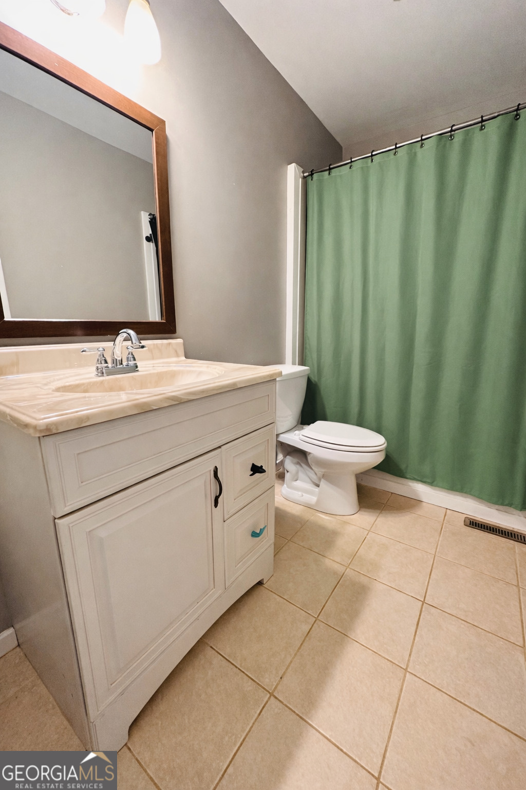 1947 Ivy Mountain Road Clarkesville, GA 30523 - Photo 18 of 31 a bathroom with a sink a toilet and mirror