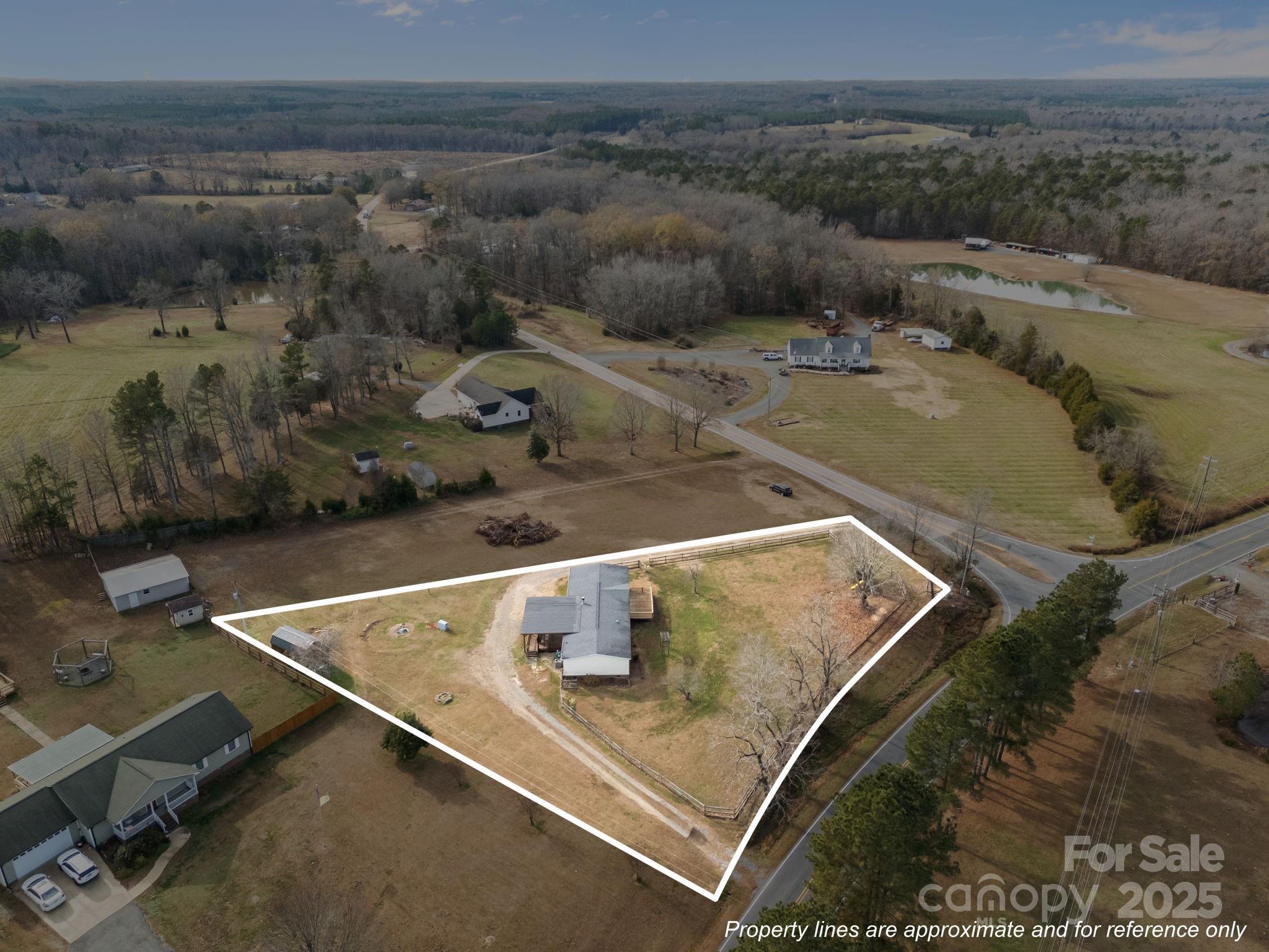 21465 Old Beatty Ford Road Richfield, NC 28137 - Photo 39 of 41 an aerial view of residential houses with outdoor space