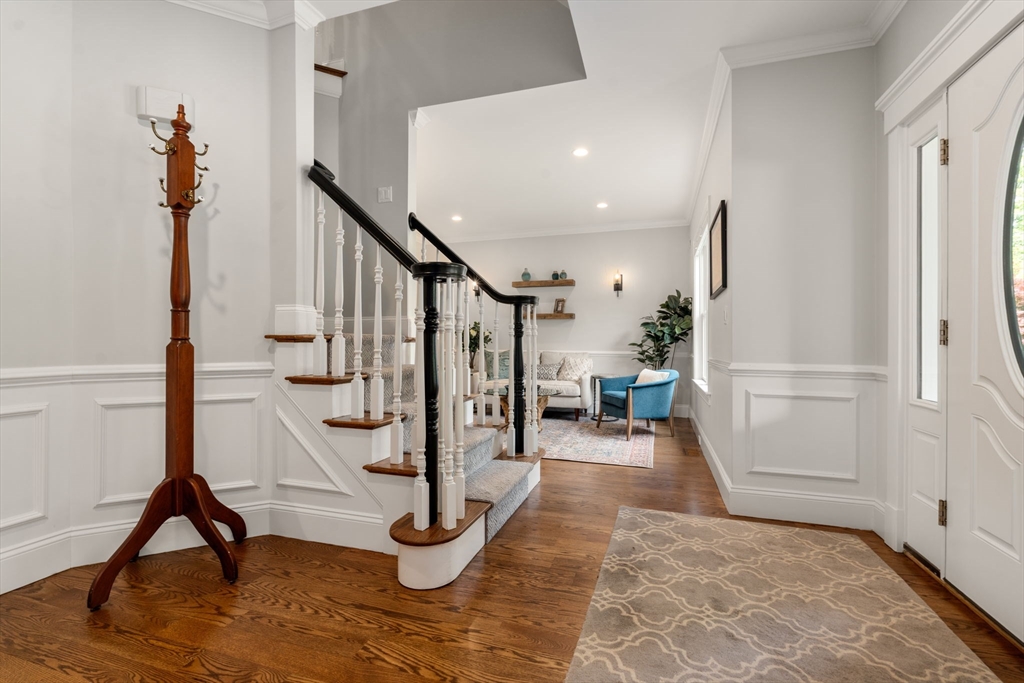 16 Winfield Street Needham, MA 02492 - Photo 4 of 42 a view of entryway with livingroom and stairs