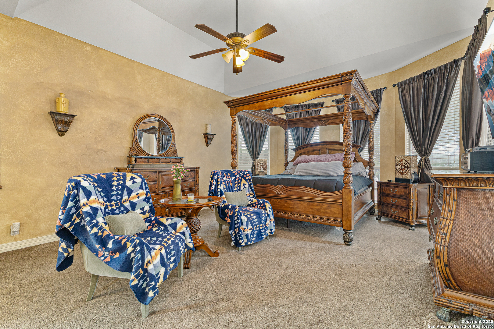 418 Texas Point San Antonio, TX 78258 - Photo 11 of 31 a bedroom with furniture and a chandelier