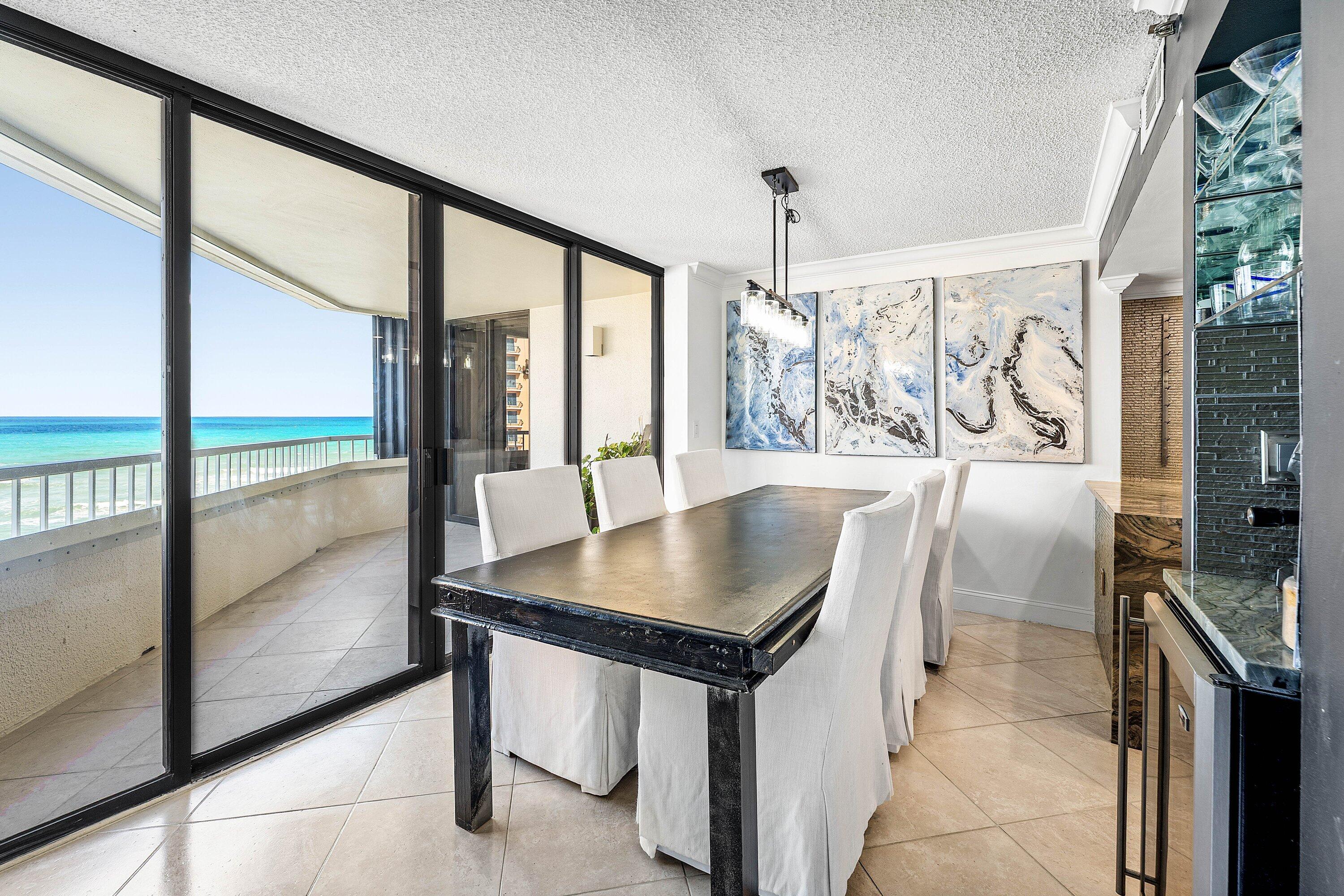 5080 North Ocean Drive, Unit 6B Singer Island, FL 33404 - Photo 9 of 40 Dining w/ a View